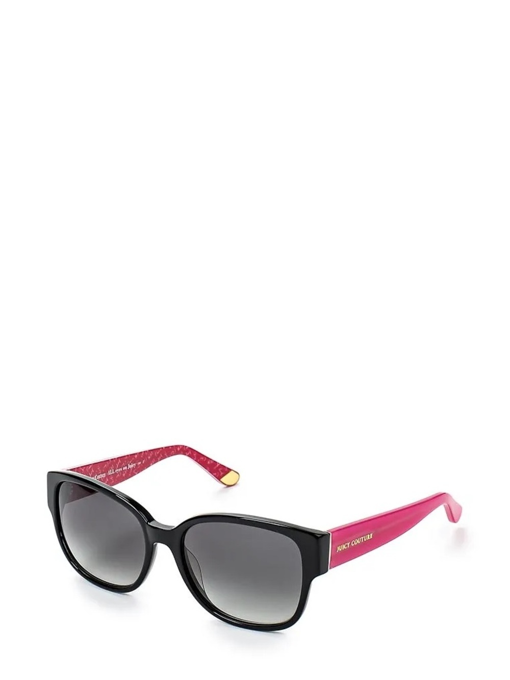 Juicy Couture Black Frame Sunglasses with Pink Temples